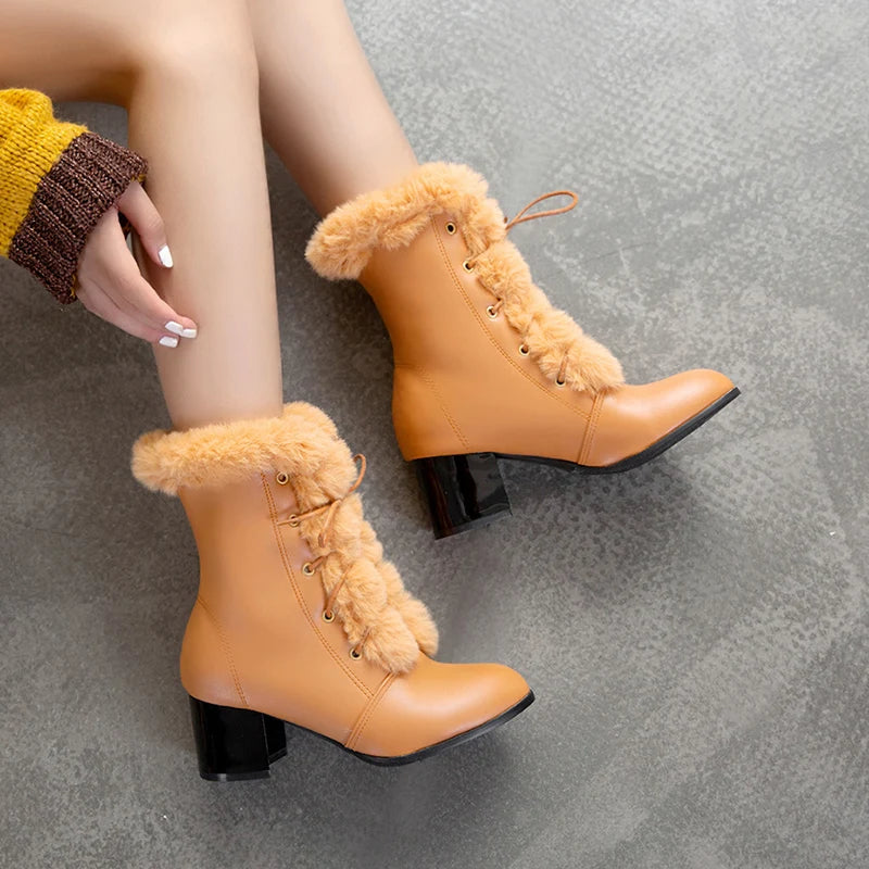 Winter Fur Ankle Boots