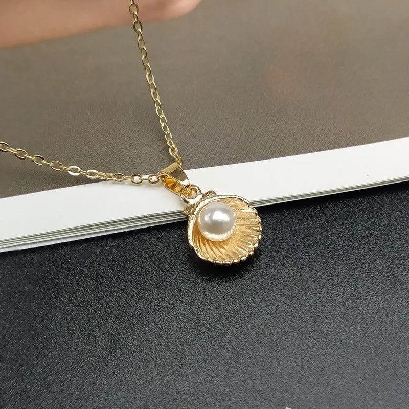 Mermaid's Seashell Pendant
