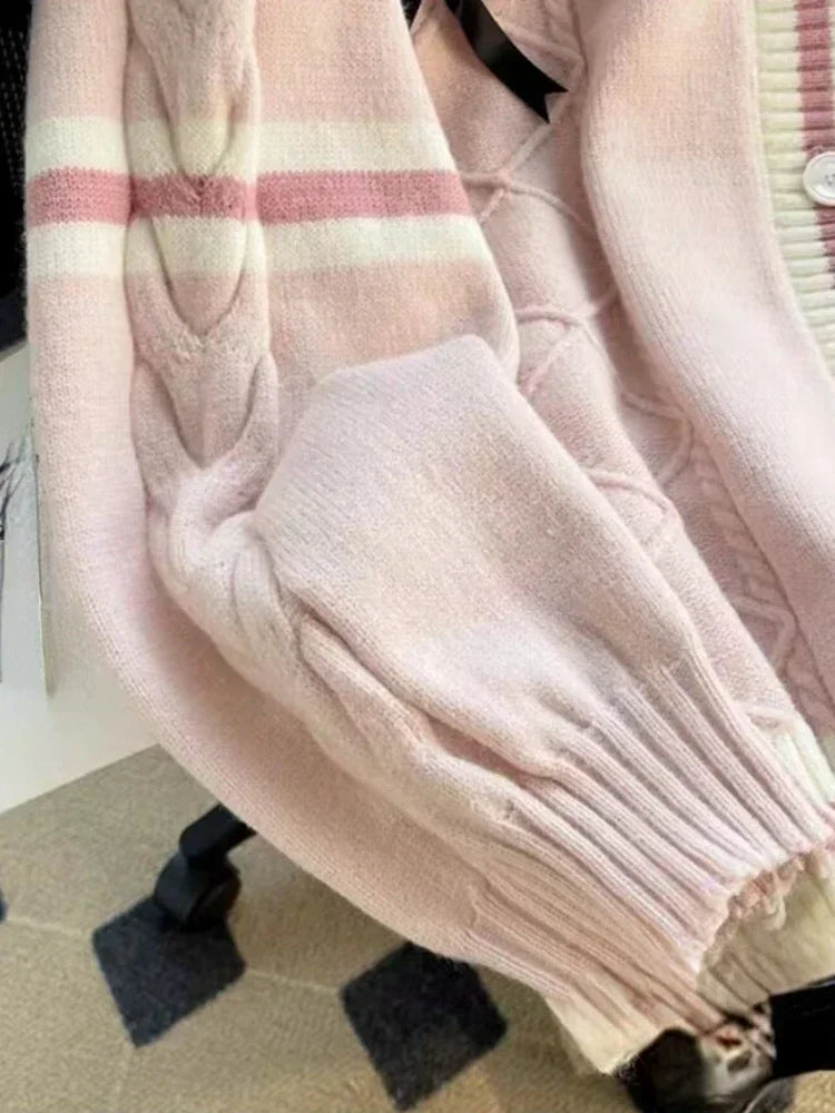 Sweet Bow Knitted Cardigan