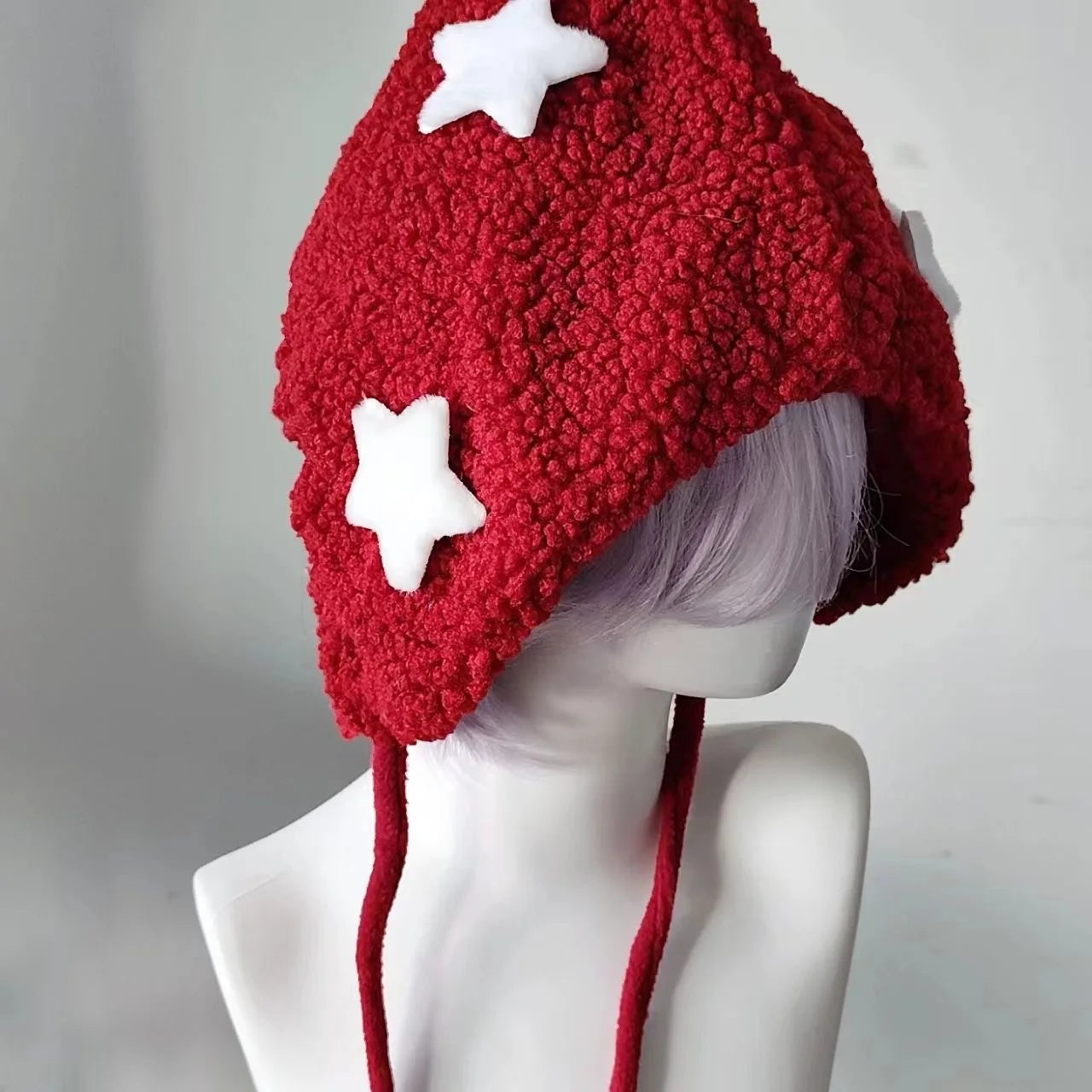 Y2K Knitted Star Cap