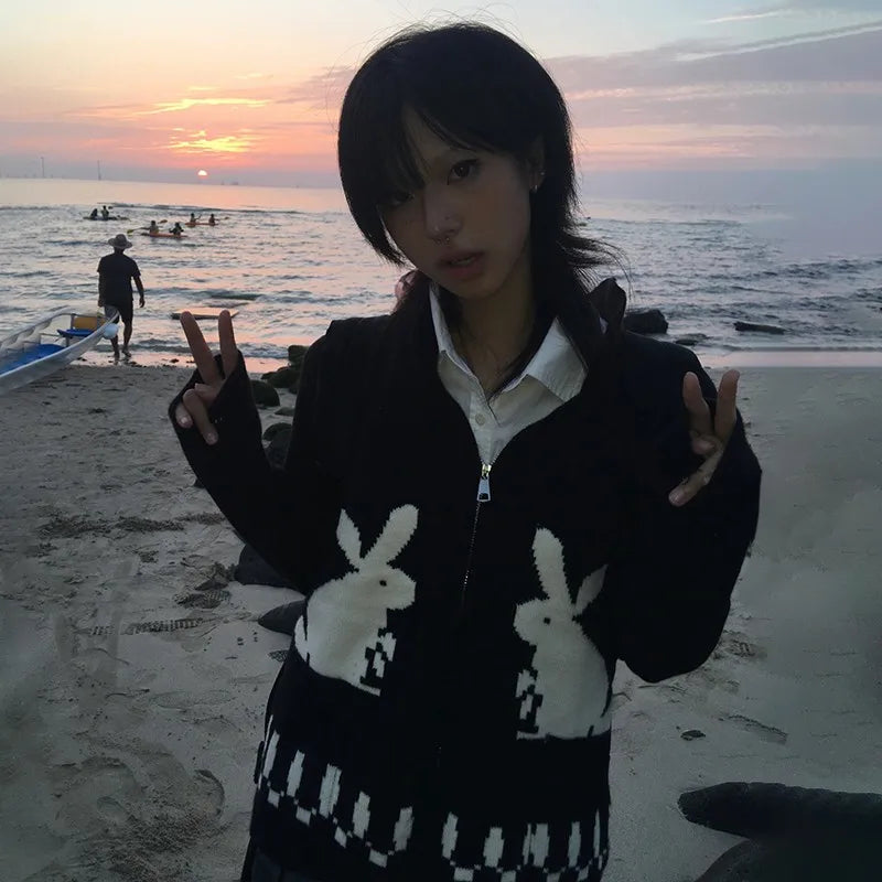 Vintage Style Rabbit Cardigan