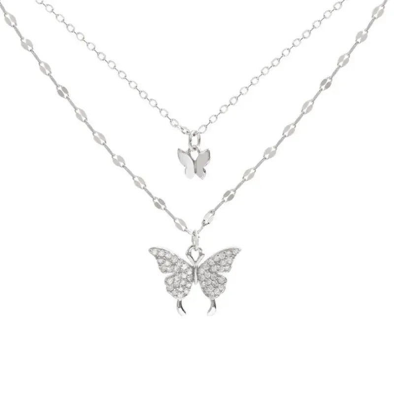 Sparkling Butterfly Necklace