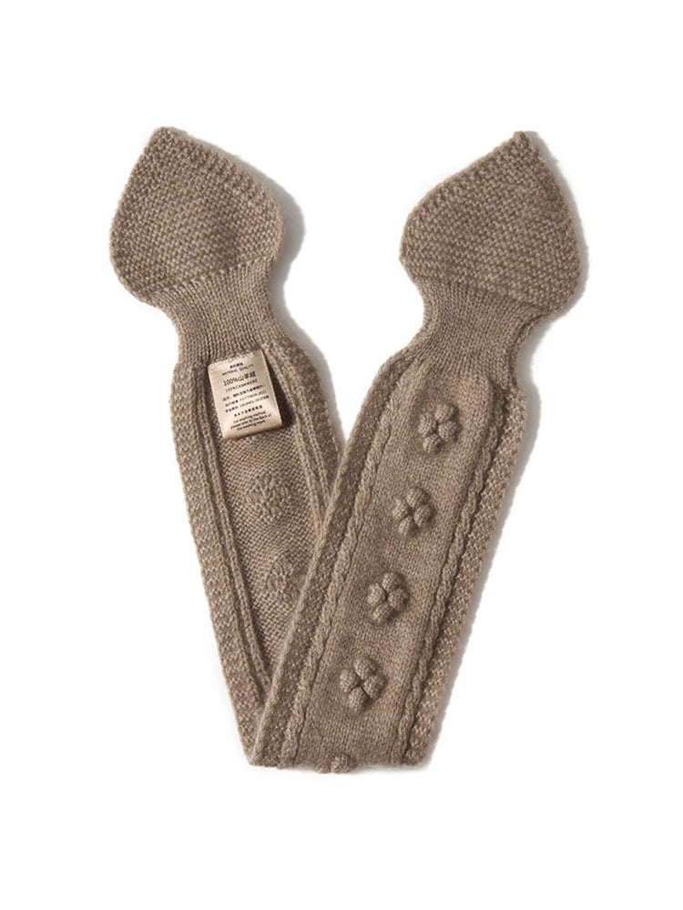 100% Pure Cashmere Neckerchief Scarf