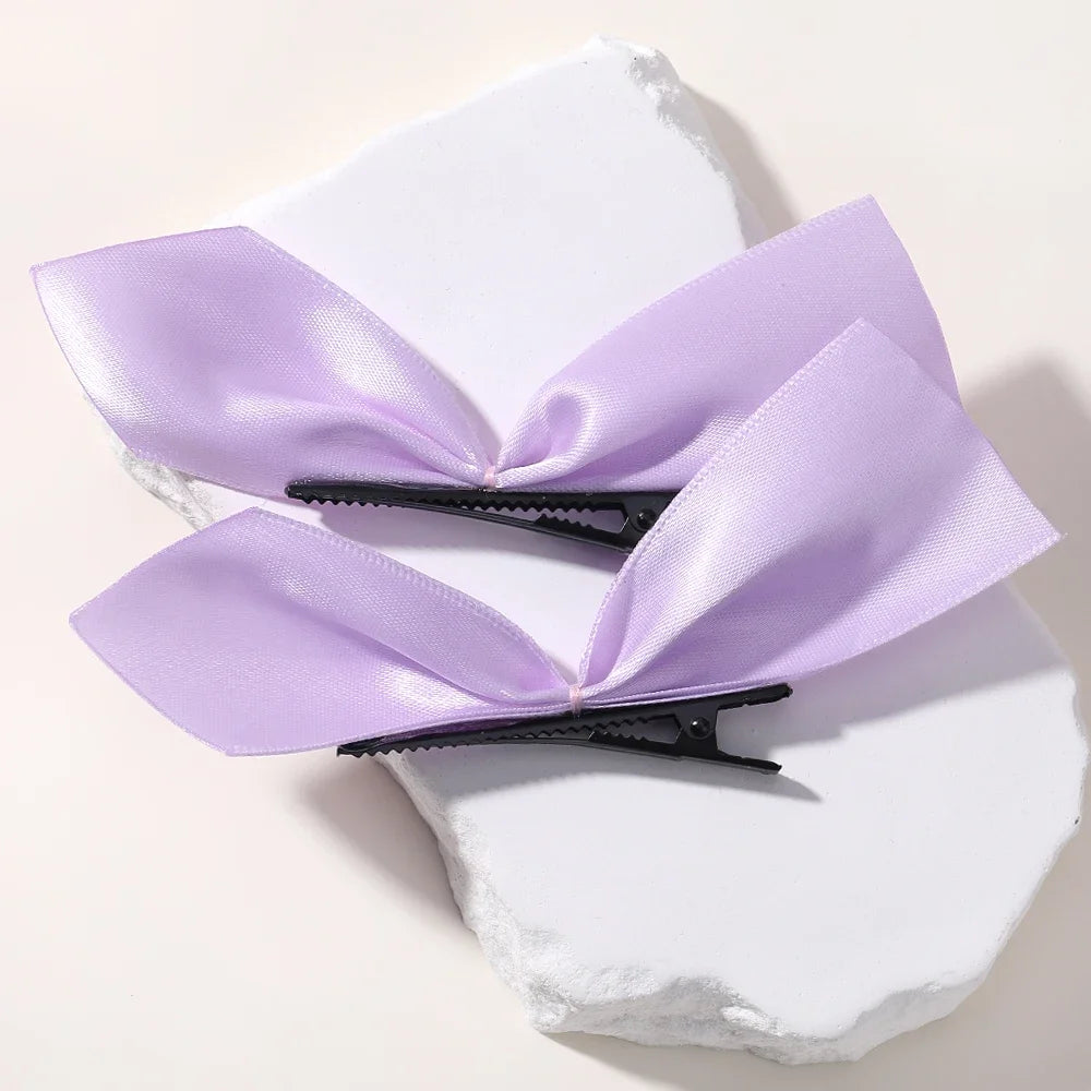 Ribbon Hair Bows Pair