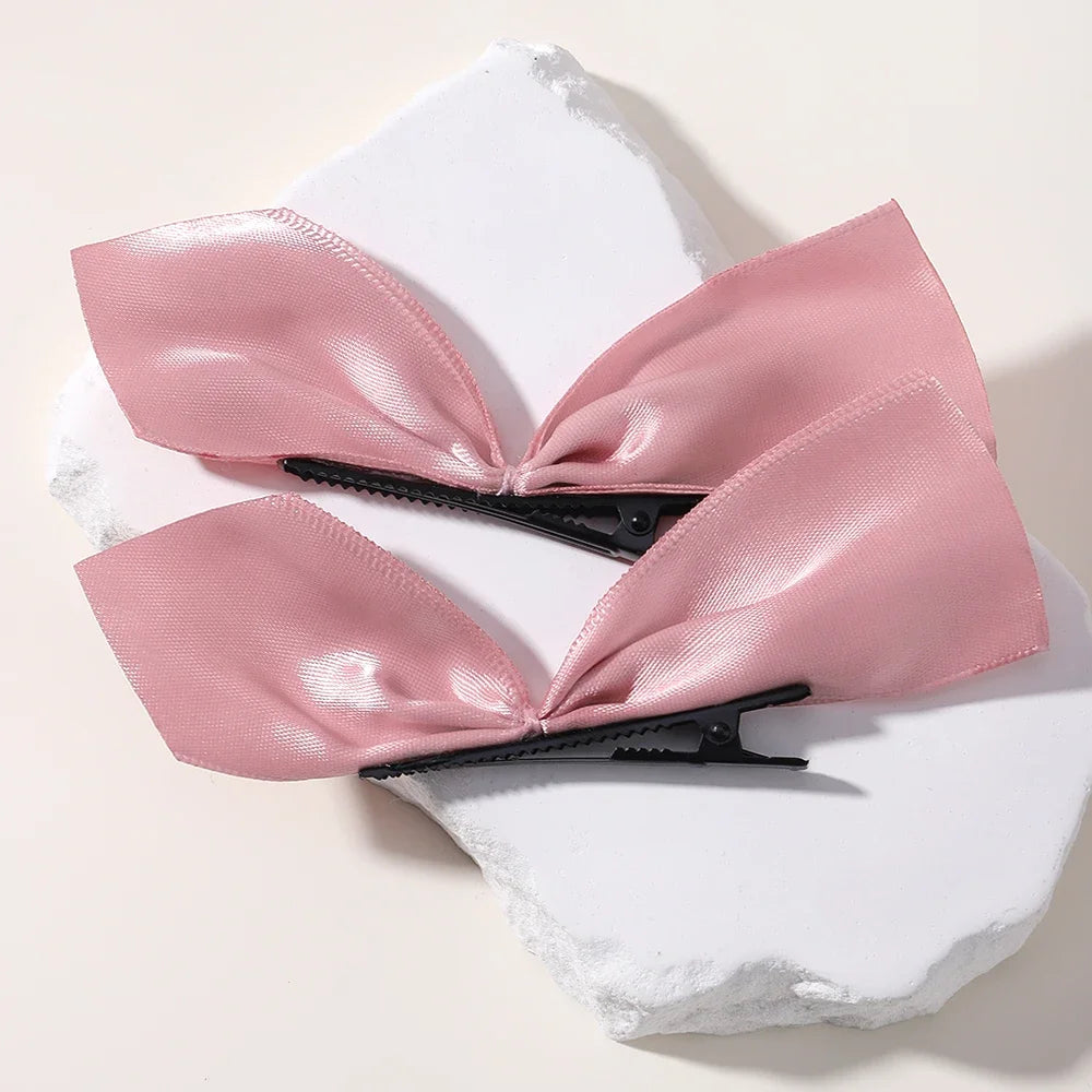 Ribbon Hair Bows Pair