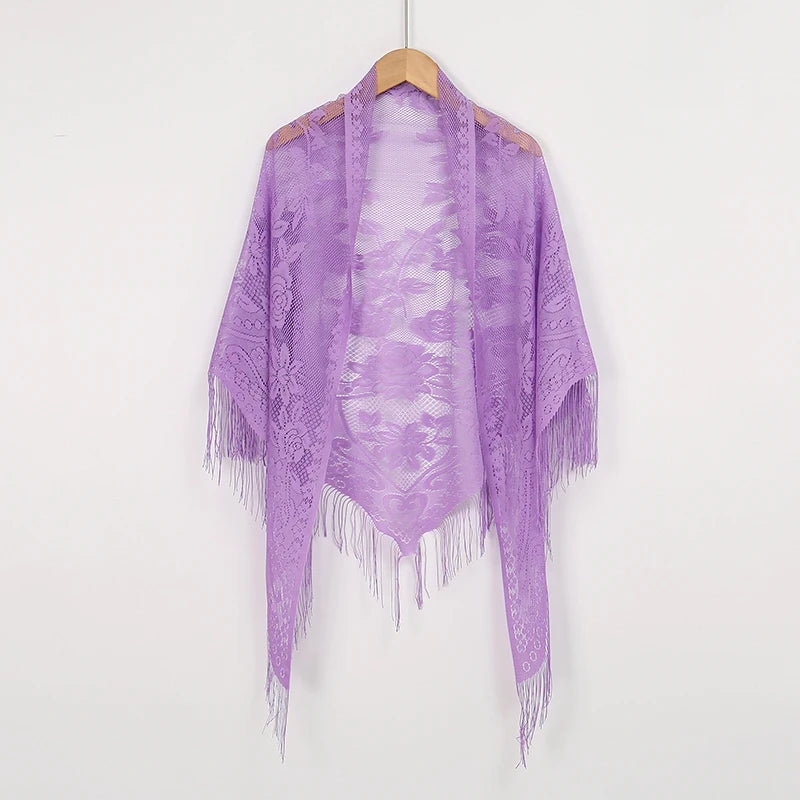 Elegant Triangle Wrap Shawl