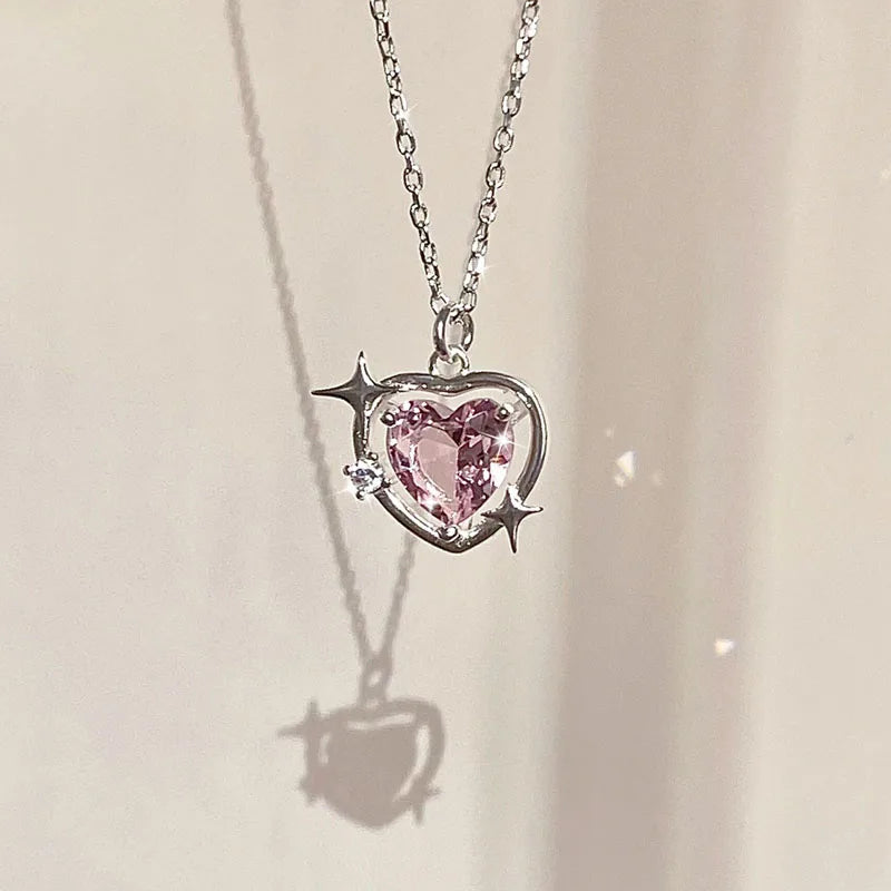 Pink Heart Necklace