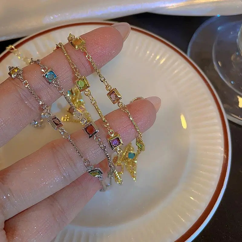 Colorful Square Necklace