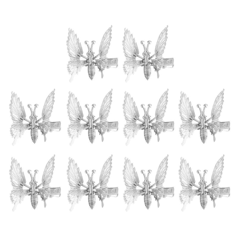 3D Butterfly Hair Clips 10Pcs