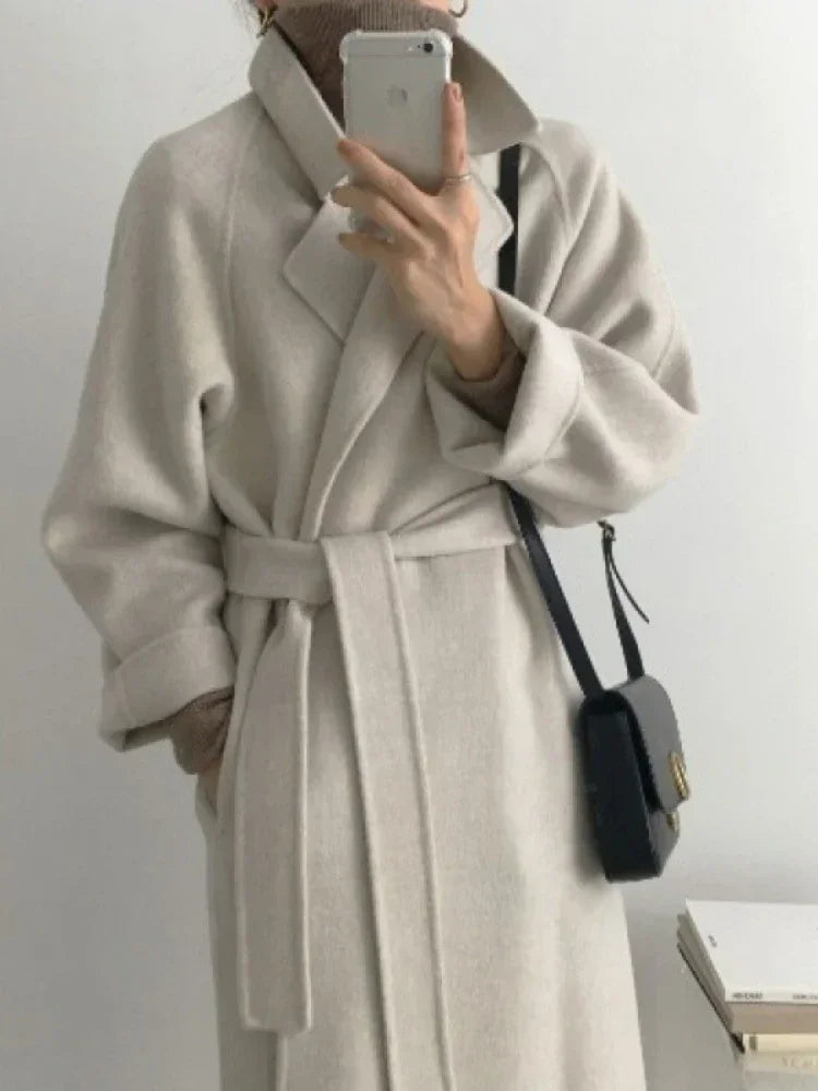 Long Elegant Wool Coat