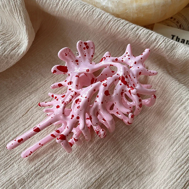 Metal Ocean Conch Hair Claw