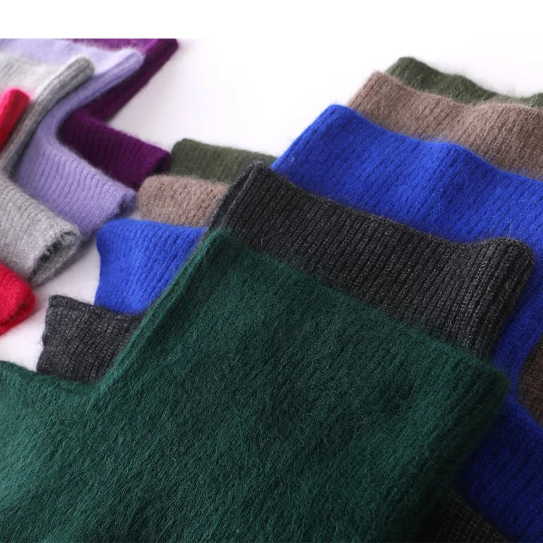 Cashmere Wool Blend Turtleneck