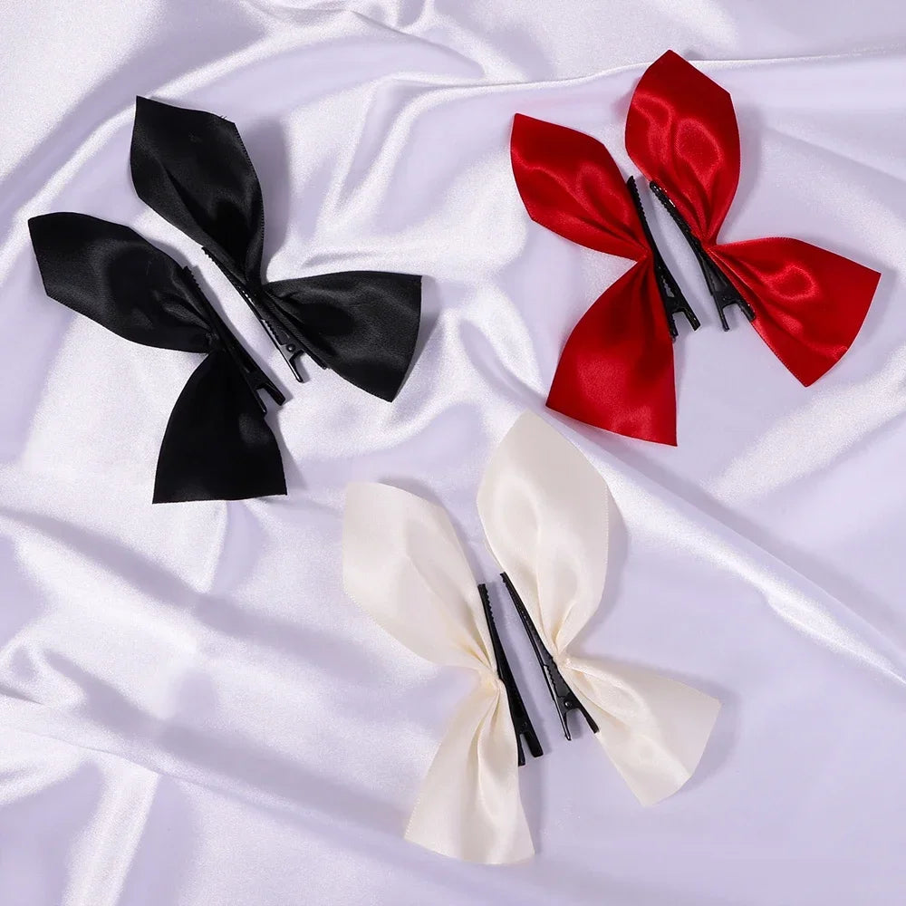 Ribbon Hair Bows Pair