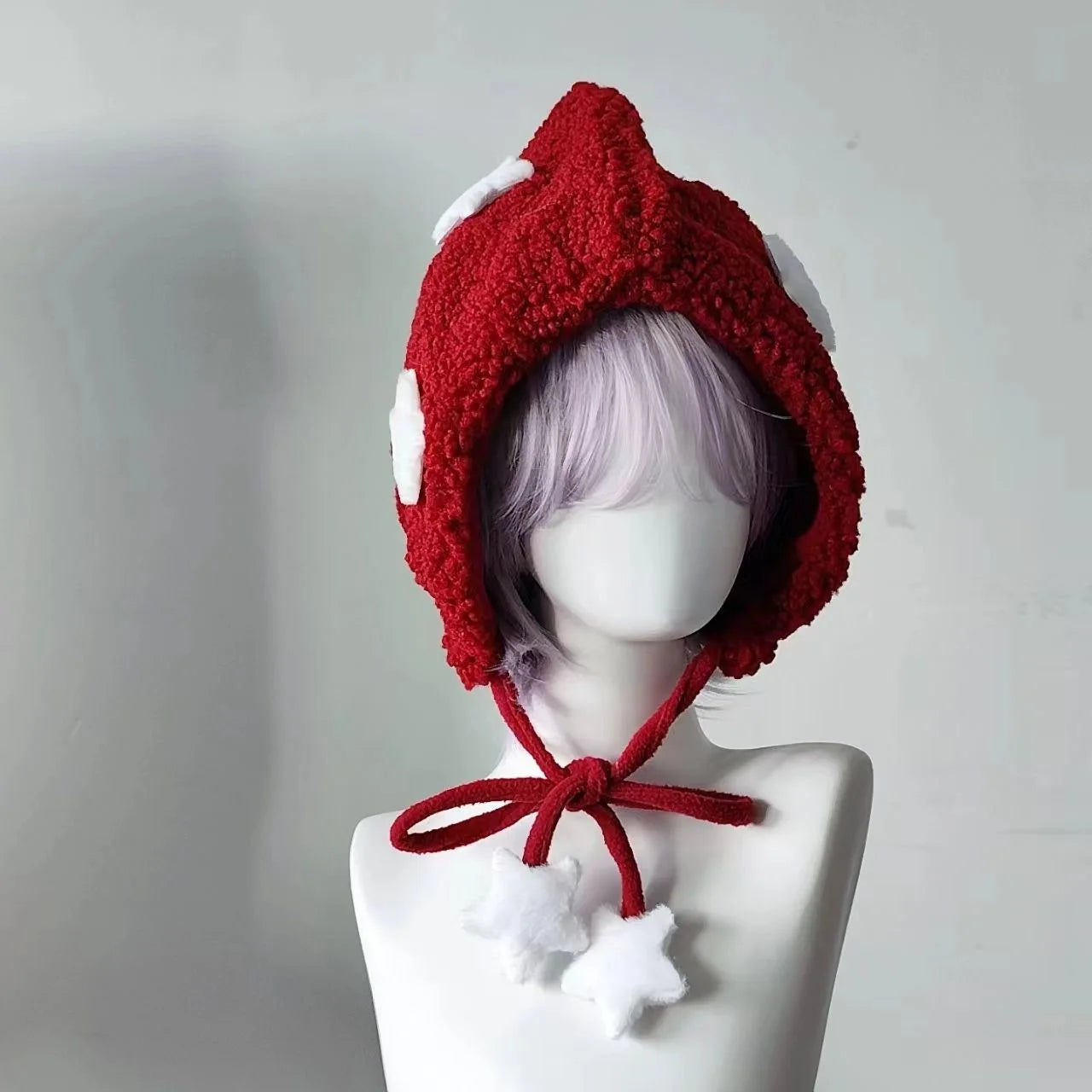 Y2K Knitted Star Cap