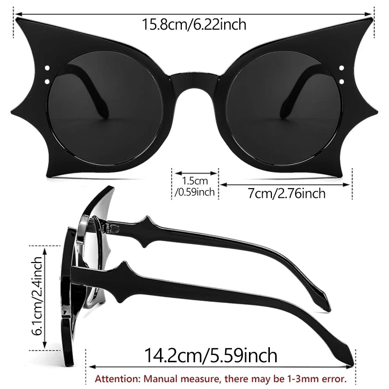Retro Style Bat Wing Sunglasses