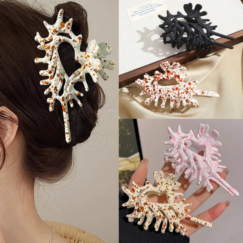 Metal Ocean Conch Hair Claw