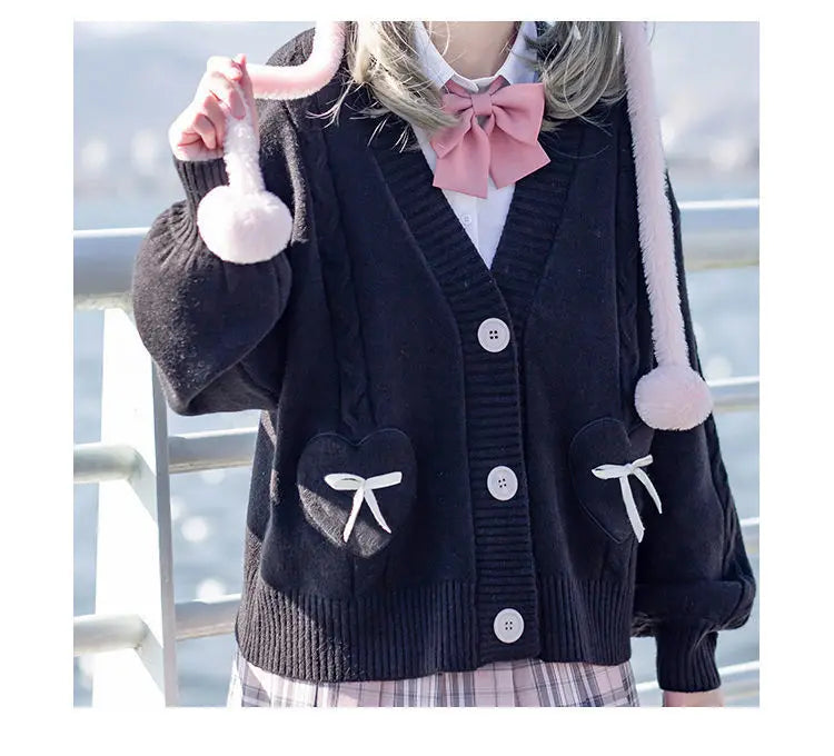 Kawaii Knitted Cardigan