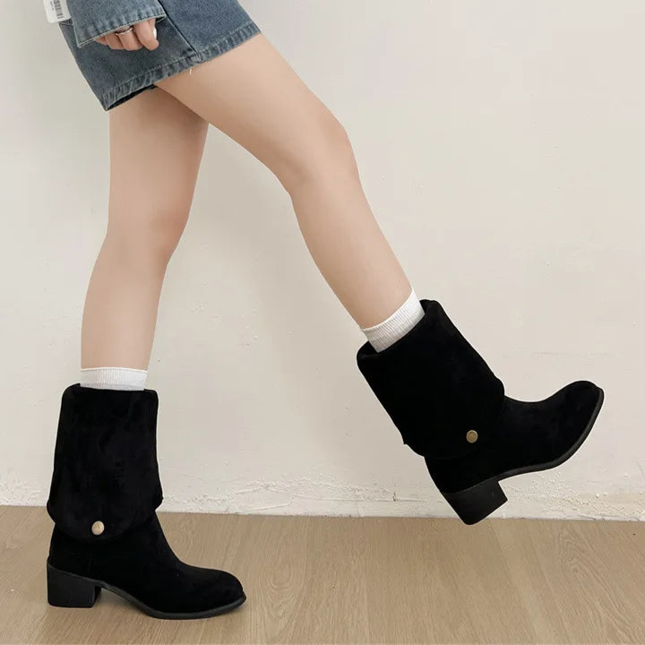 Vintage Style Knee High Boots
