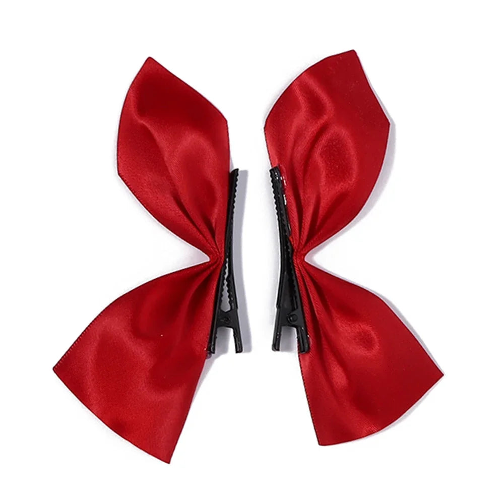 Ribbon Hair Bows Pair