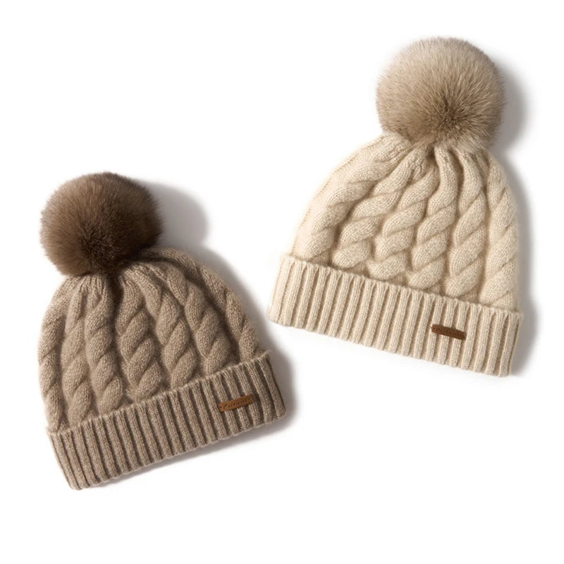 100% Mongolian Cashmere Beanie