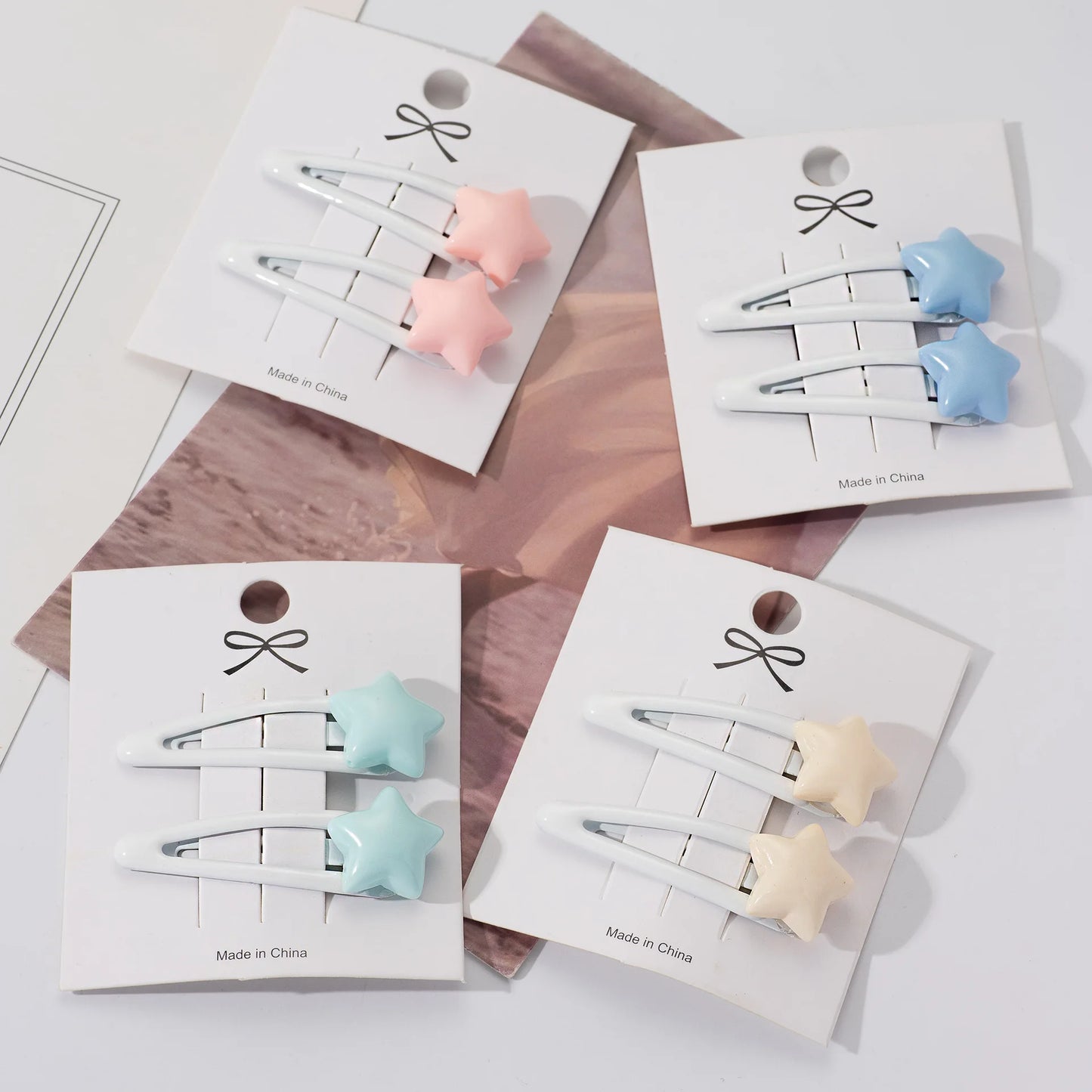 Cute Bubble Star Hairpins