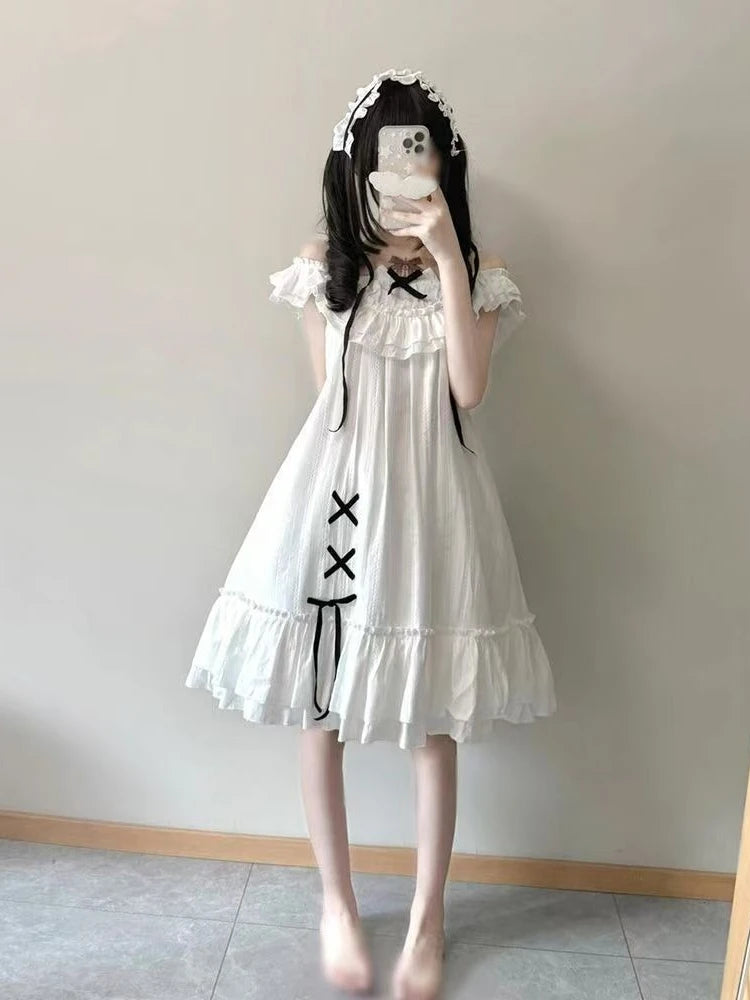 Kawaii Kitty Dress and Bow set
