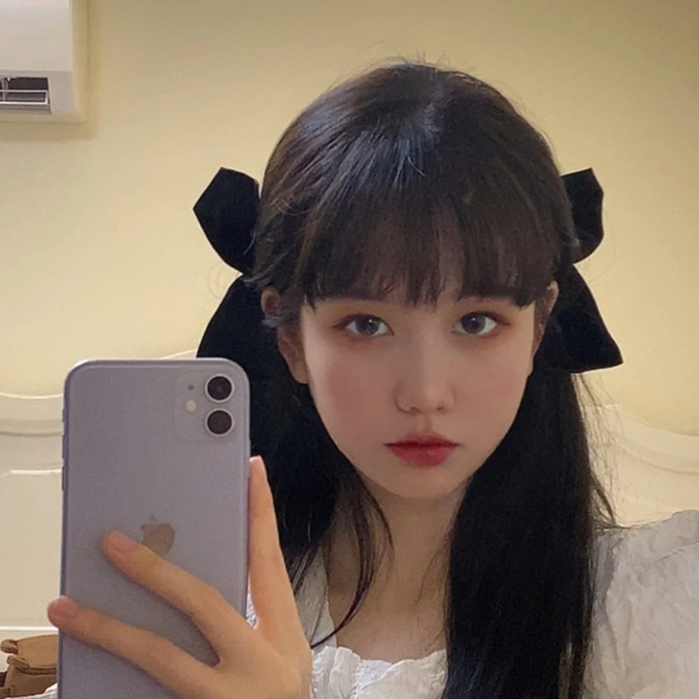Ribbon Hair Bows Pair