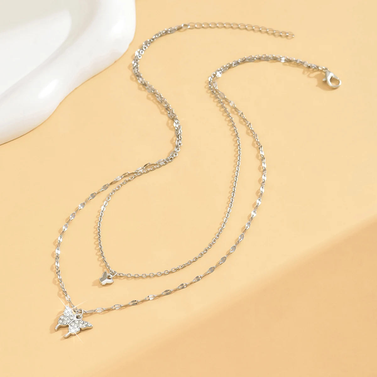 Sparkling Butterfly Necklace