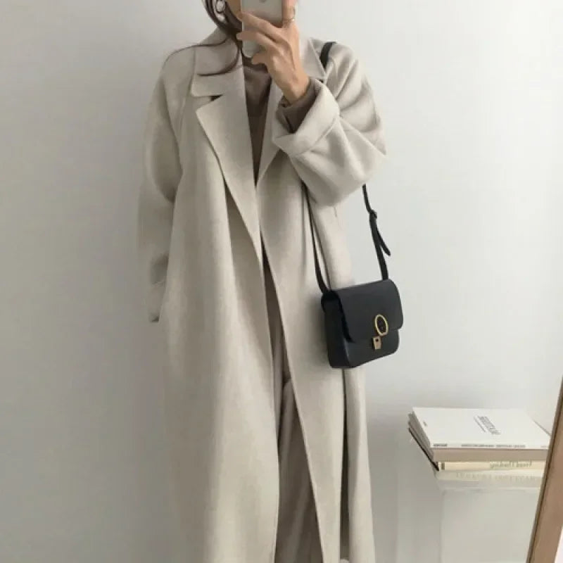 Long Elegant Wool Coat