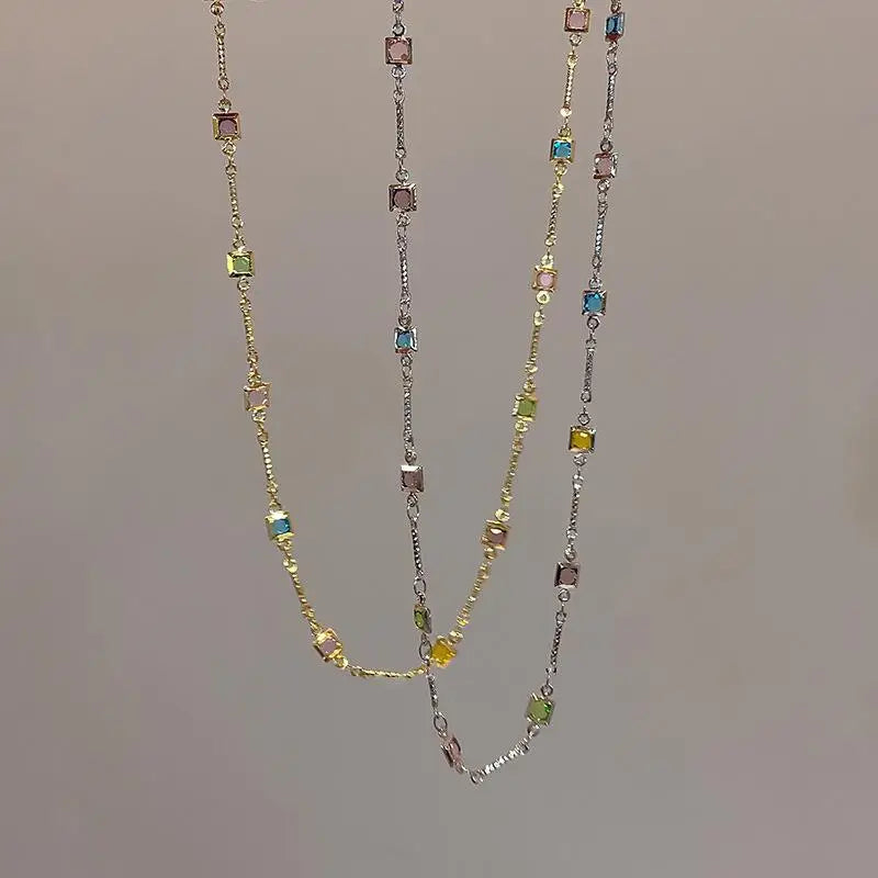 Colorful Square Necklace