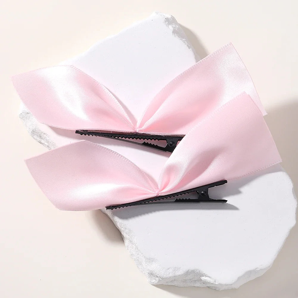 Ribbon Hair Bows Pair
