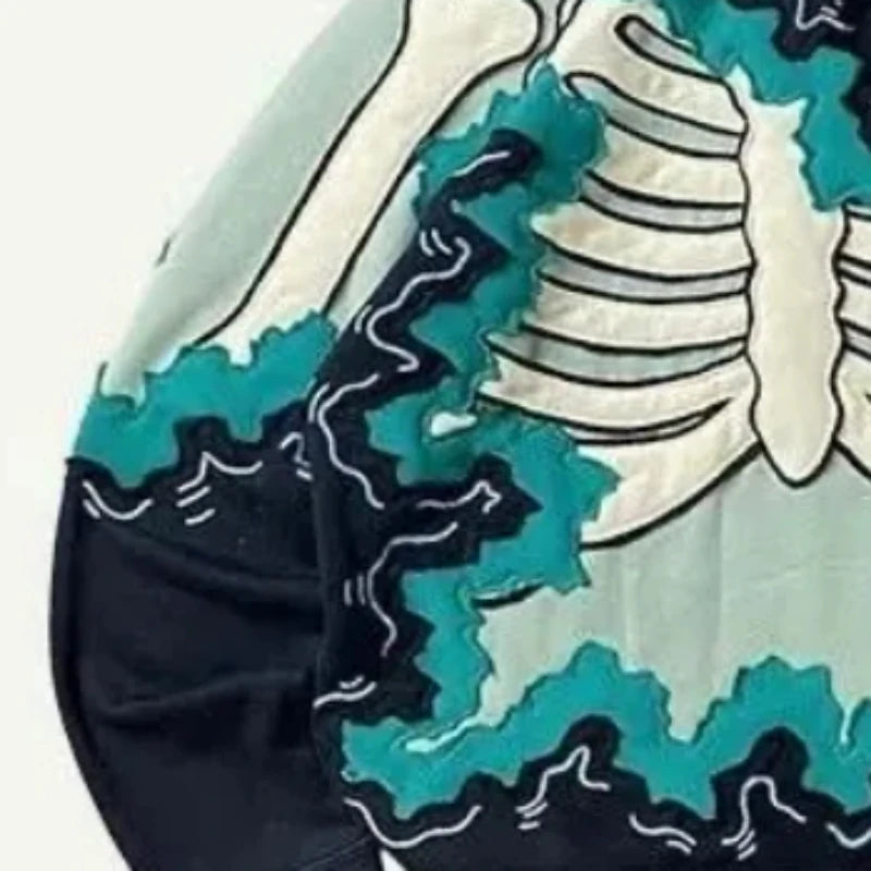 Skeleton Print Hoodie