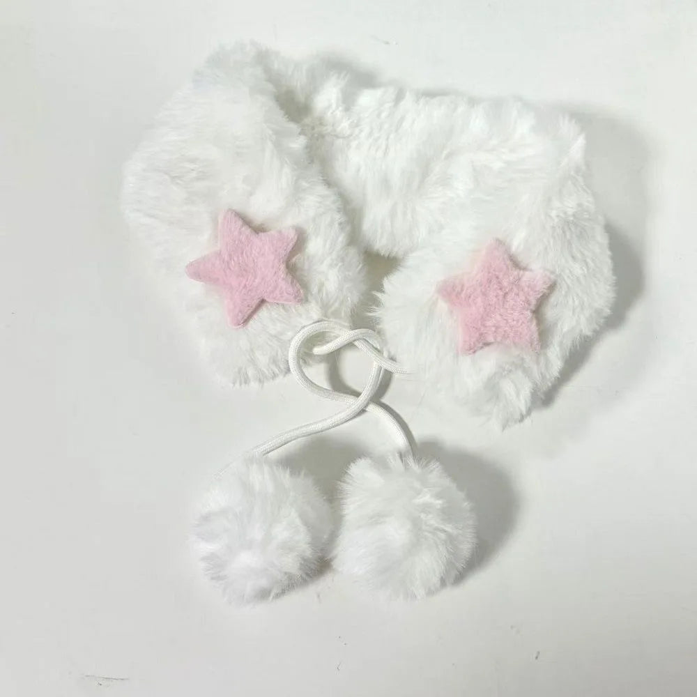 Fuzzy Collar Scarf