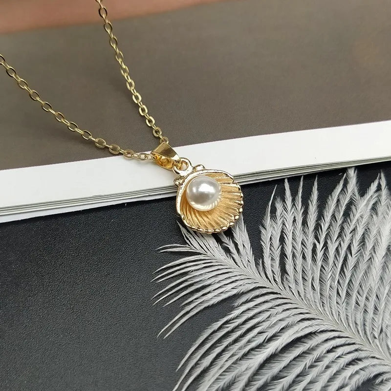 Mermaid's Seashell Pendant