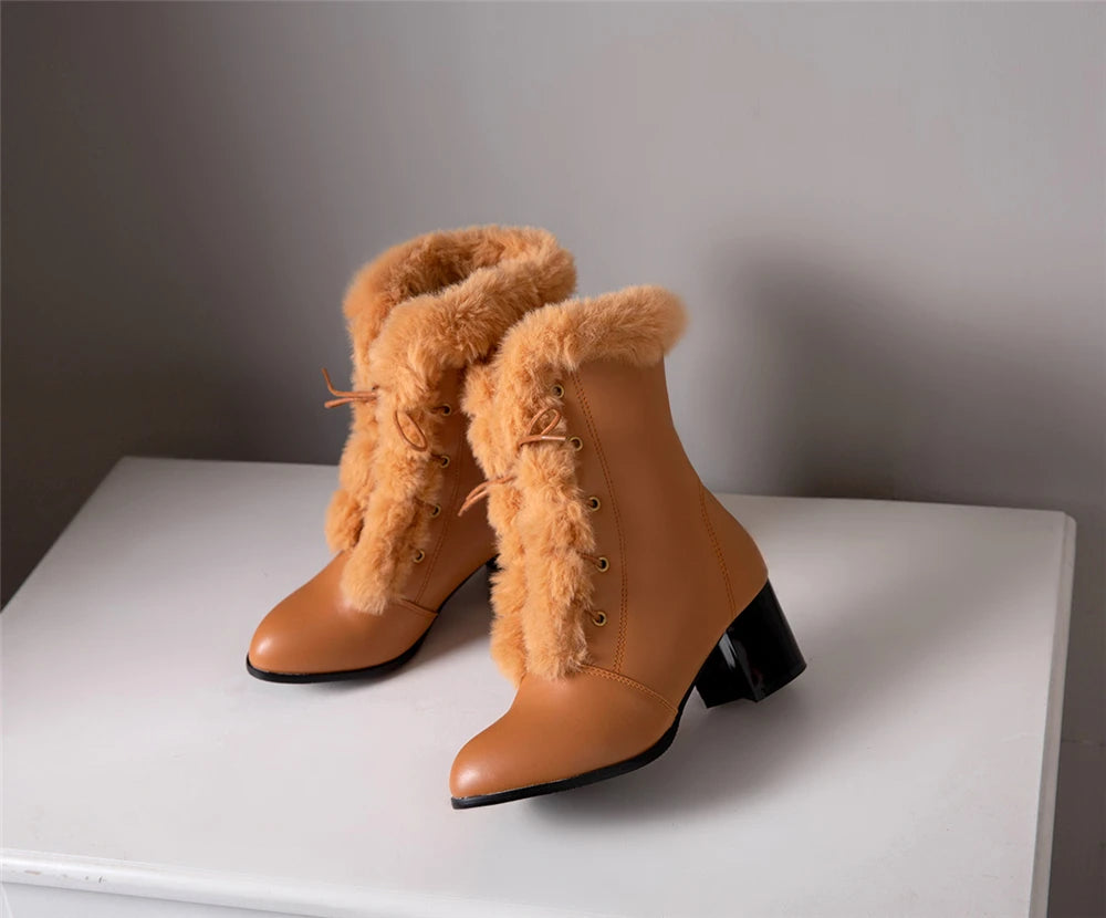 Winter Fur Ankle Boots