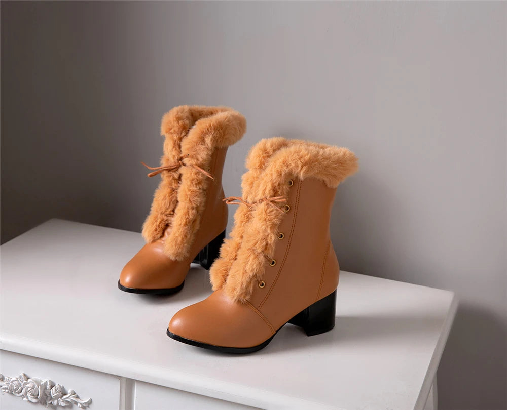 Winter Fur Ankle Boots