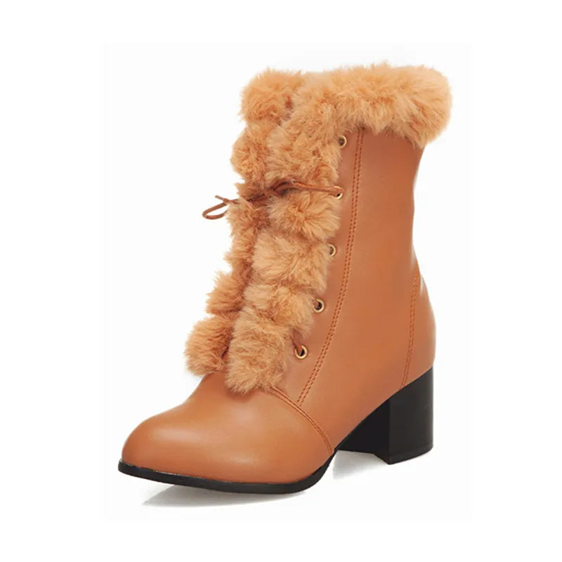 Winter Fur Ankle Boots