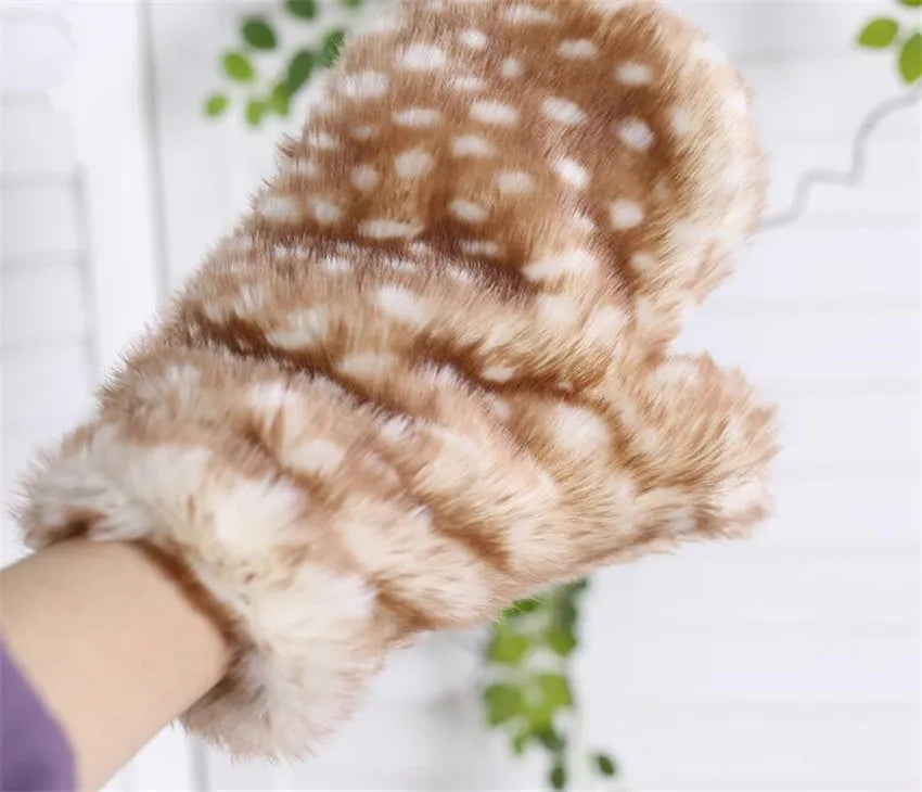 Handmade Fawn Mittens