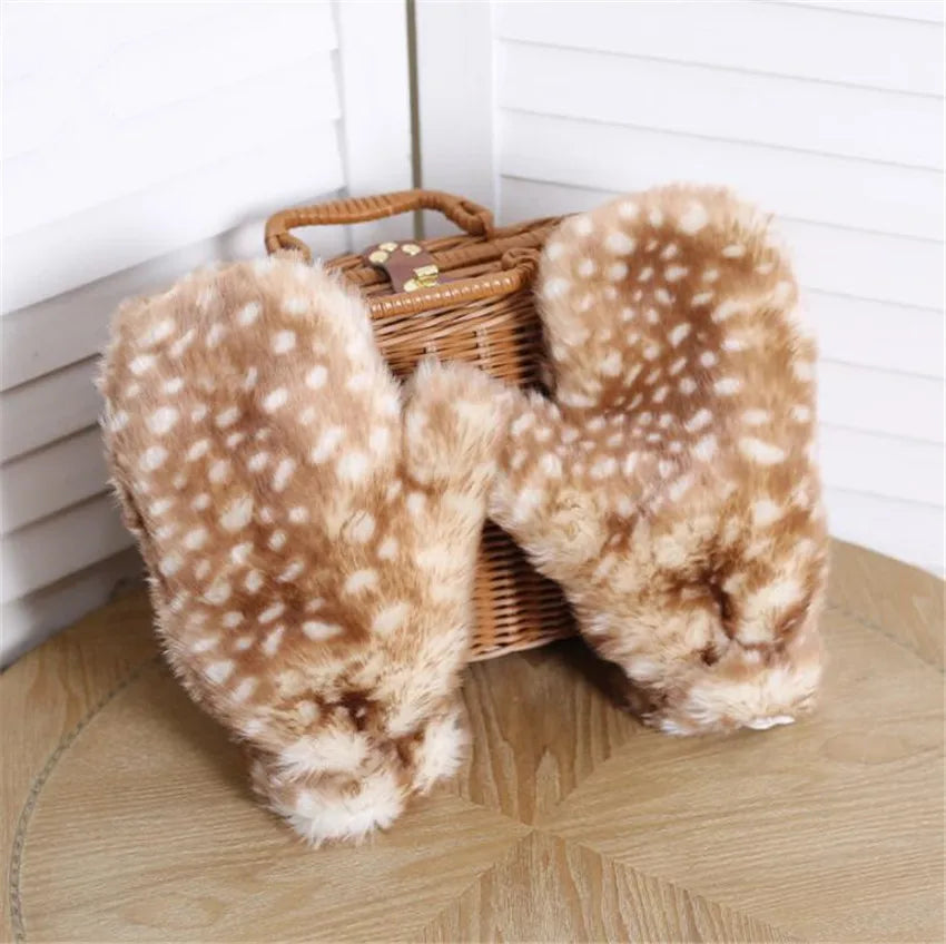 Handmade Fawn Mittens