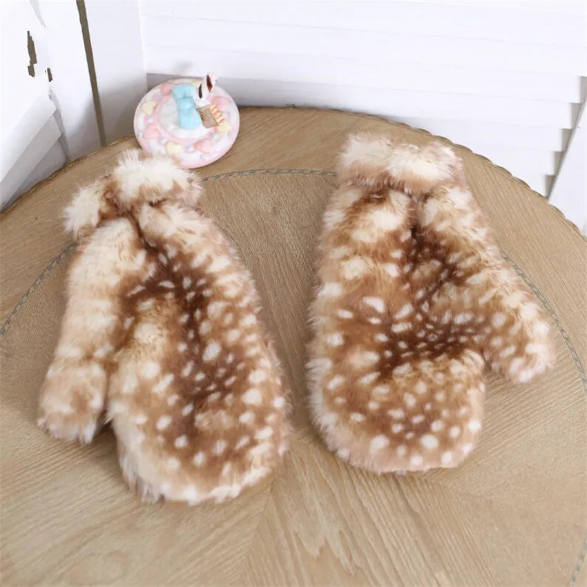 Handmade Fawn Mittens