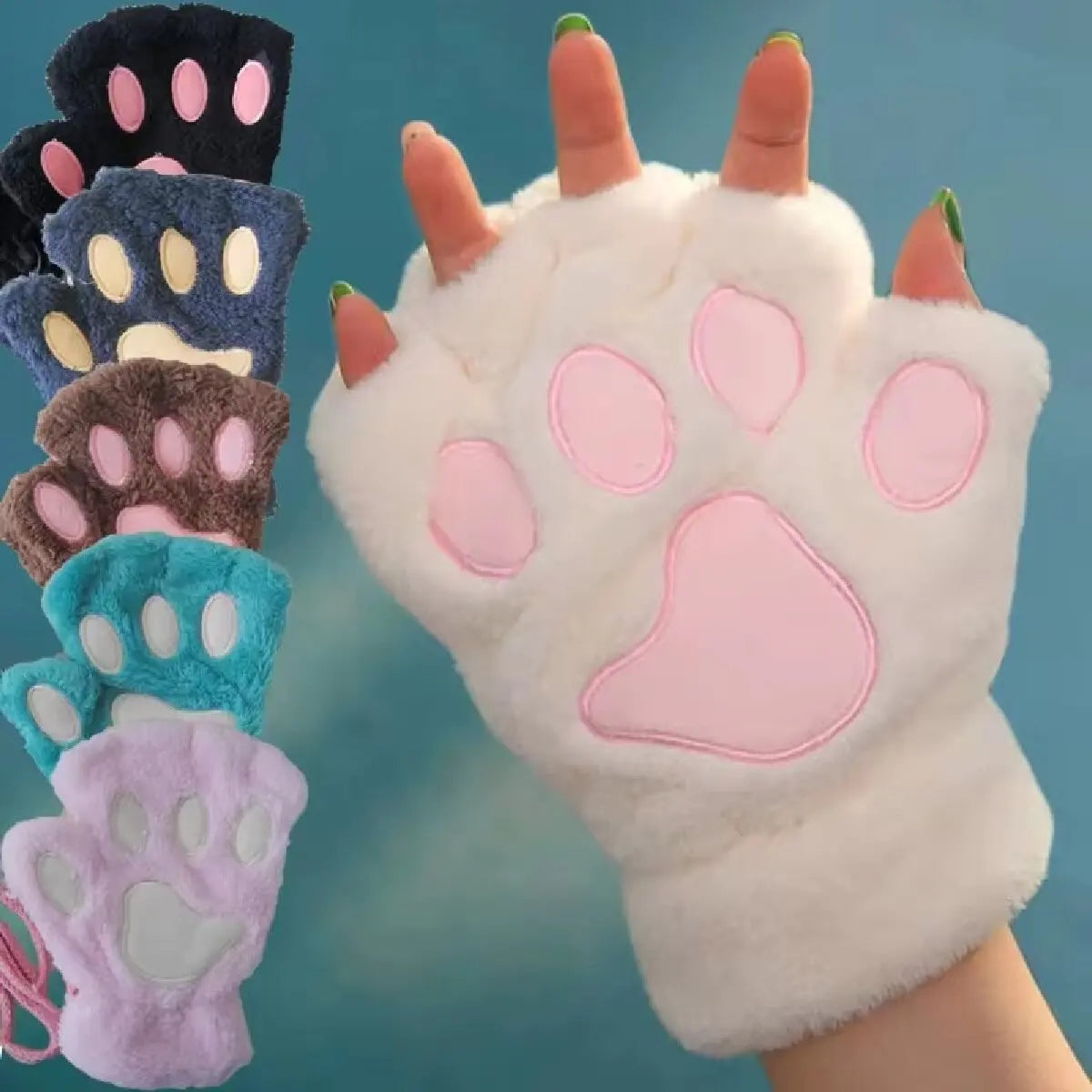 Cute Cat Paw Gloves