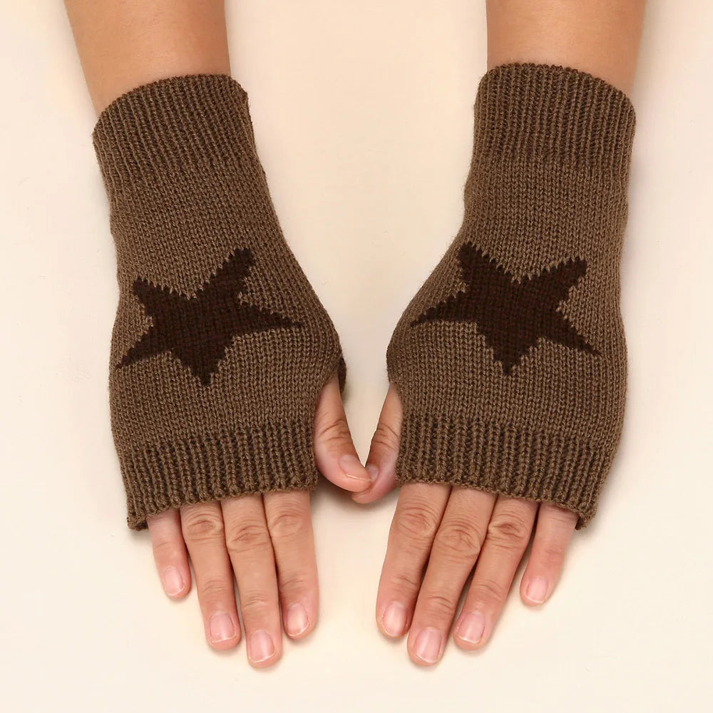 Knitted Star Gloves