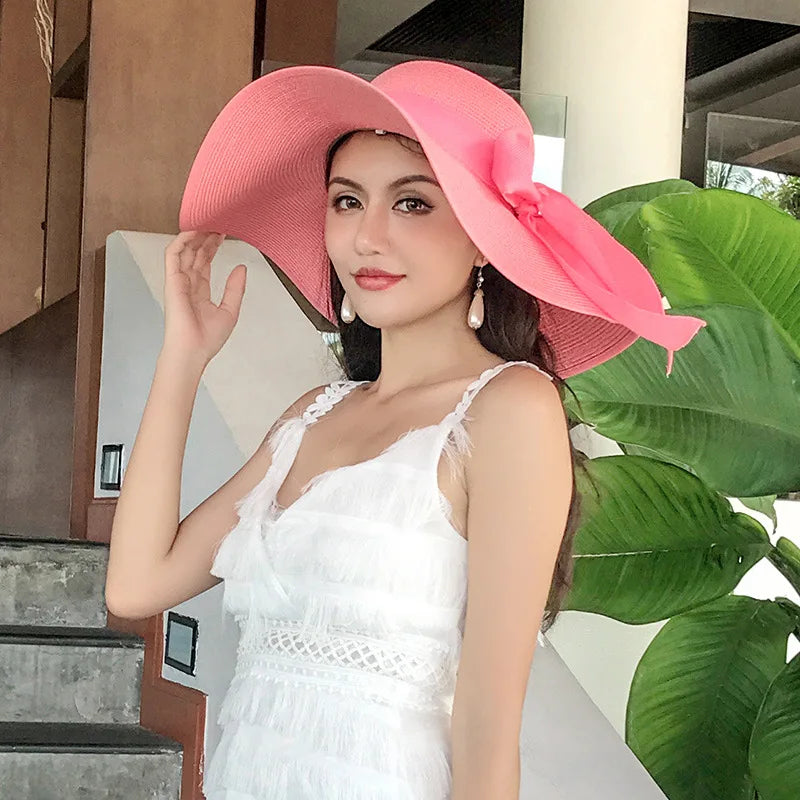 Foldable Summer Beach Straw Hat