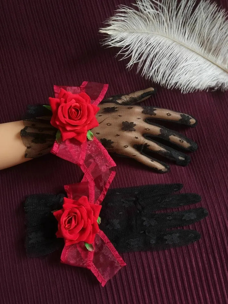 Rose Princess Lace Gloves