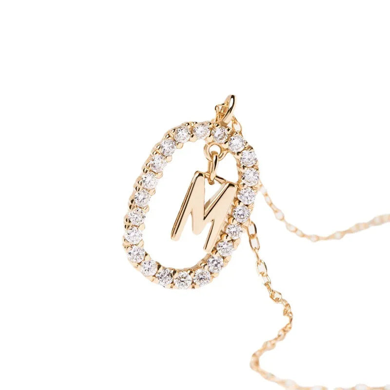 Sterling Silver Alphabet Necklace Charm