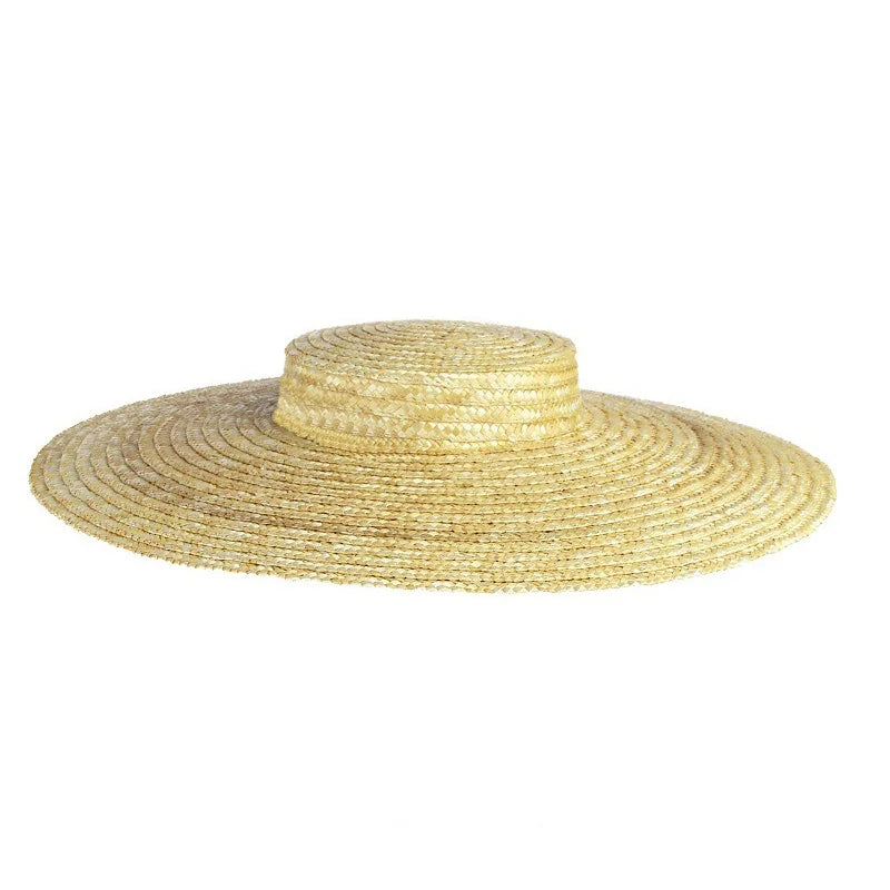 Elegant Handmade Ribbon Sun Hat
