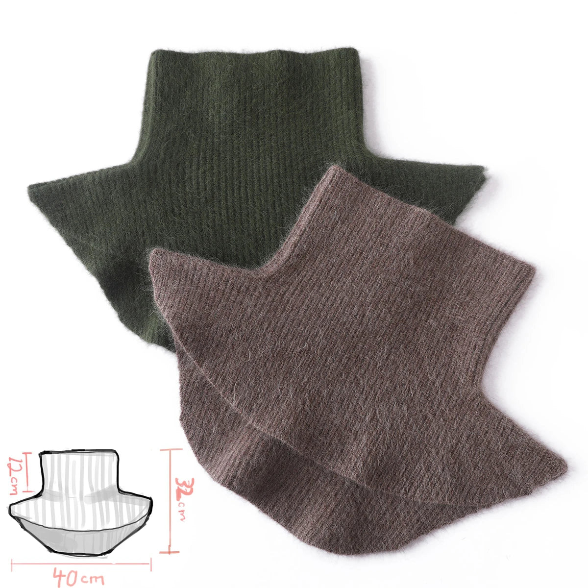 Cashmere Wool Blend Turtleneck