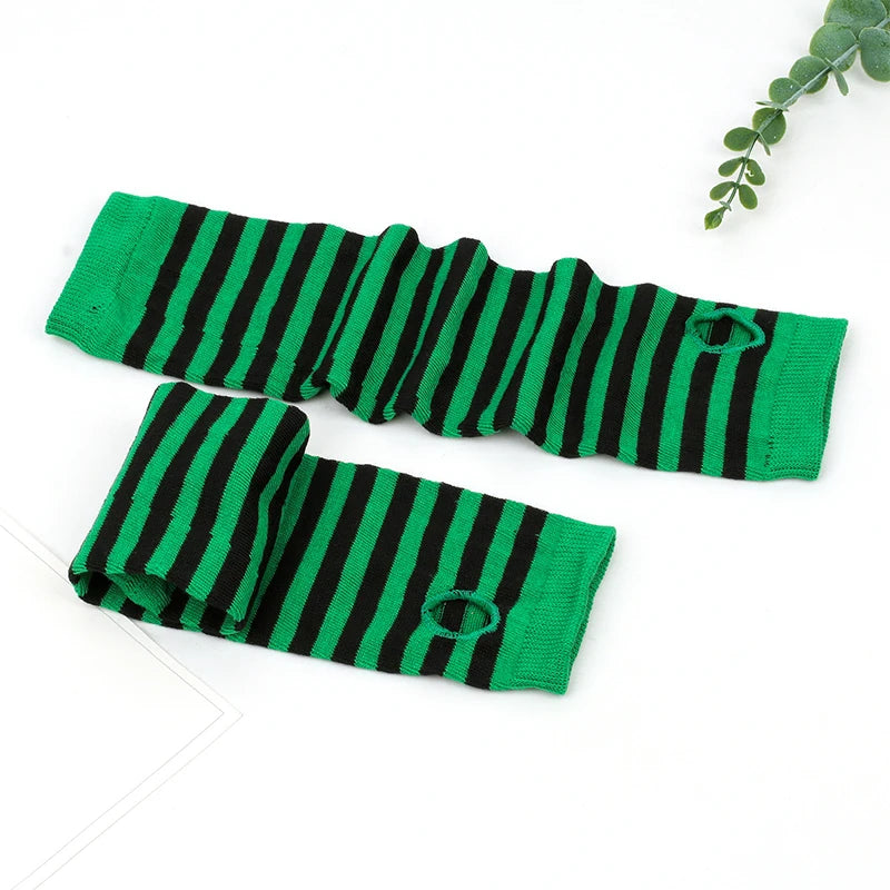 Striped Punk Arm Covers