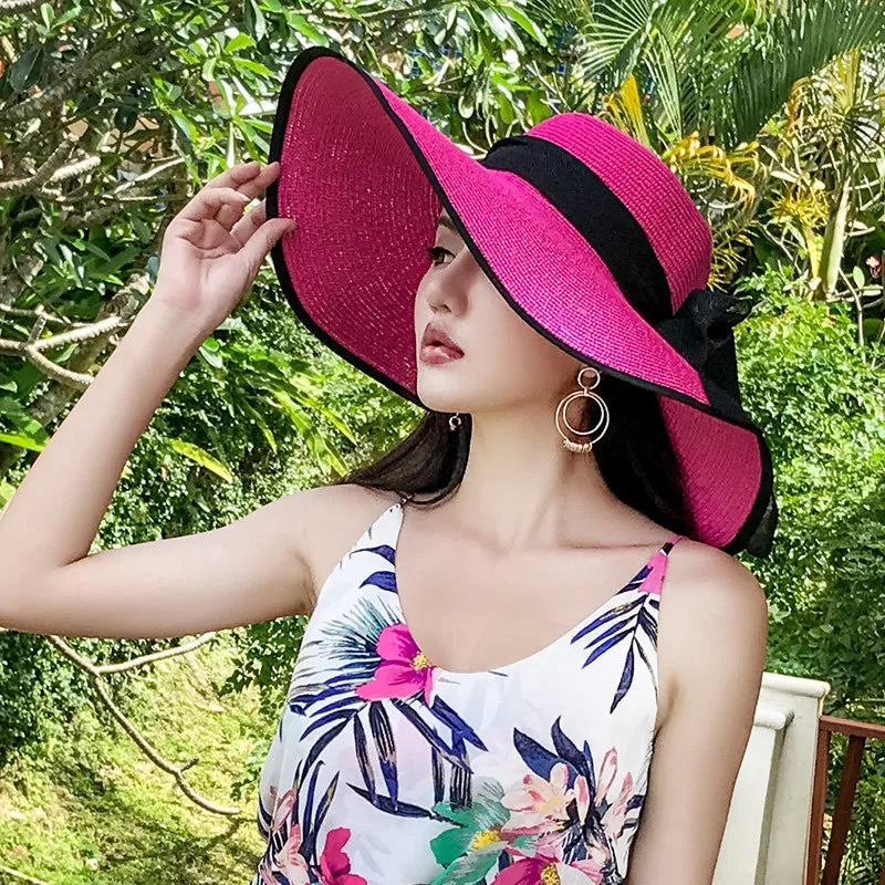 Foldable Summer Beach Straw Hat