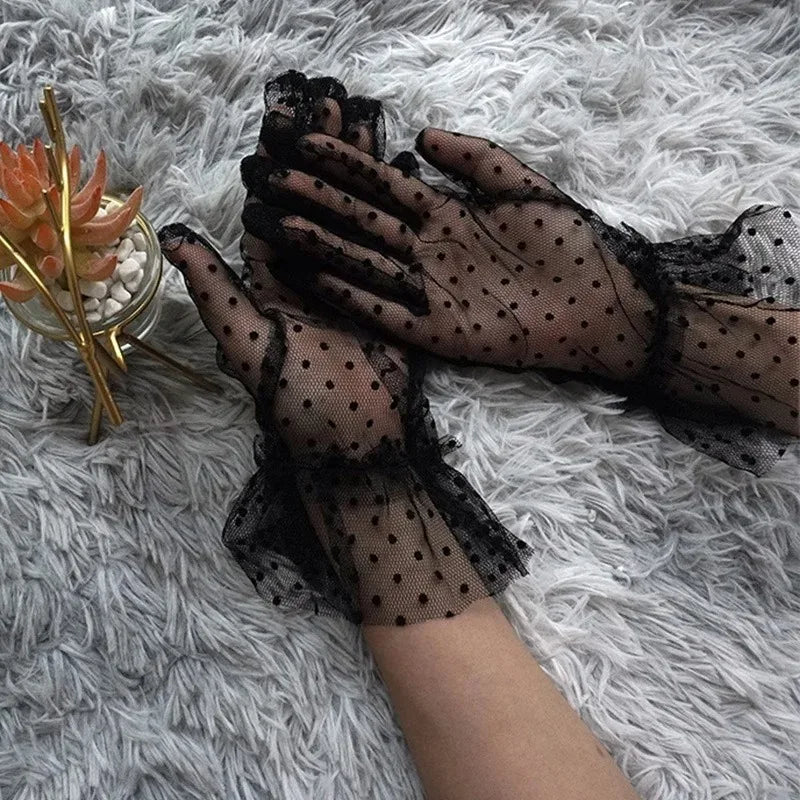 Dot Mesh Gloves